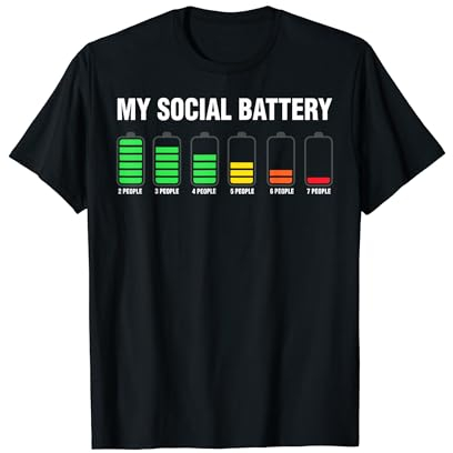 Meine soziale Batterie, soziale Verbindung T-Shirt
