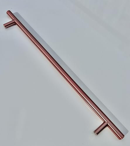 Rose Gold 10 Pack Hole Center 256mm Kitchen Cabinet Handle Copper Cupboard Door Knob Solid Stainless Steel Wardrobe Door Handles