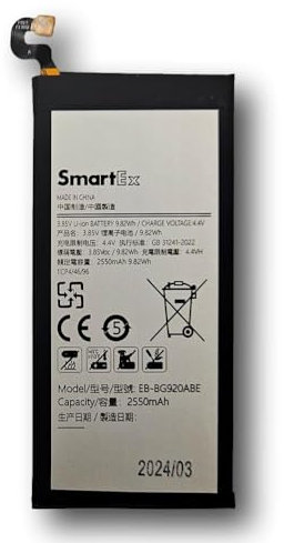Smartex® Akku Batterie kompatibel mit Samsung EB-BG920ABE Modell Galaxy S6