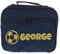 Personalised Football Lunch Box Bag for Boys and Girls - Navy Personalised Lunch Bag For Kids with Name & Football School Lunch Bag - Personalised Lunch Boxes for Girls and Boys in Navy