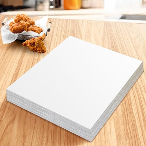 Remagr 100 hojas de filtro de papel para freidora de papel de 19.5 x 27.5 pulgadas, hojas de filtro de aceite para restaurante, camión de alimentos, filtración de aceite de soporte de alimentos