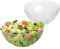 MATANA 10 Clear Hard Plastic Serving Bowls, 1500ml - Sturdy & Reusable - Ideal for Salad, Snacks & Crisps - Parties, Picnic, Birthdays, BBQ & More