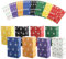 MORAINJAY 24Stk Geschenktüten Weihnachten, Klein Weihnachtstüten für Adventskalender zum Befüllen, Weihnachtstüten Papiertüten Xmas mit 24 Aufkleber, Kraft Papier Geschenk Tüten für Giftbags B