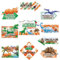 Wernnsai Dinosaur Decorations - 10 PCS Dinosaur Zone Signs Welcome Poster Backdrop for Kids Boys Birthday Party Theme Supplies Wall Yard Decor Fun Sign