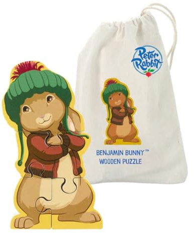Peter Rabbit Toddler's Wooden Puzzle and Children's Toy & Game Sets - Benjamin Bunny Wooden Jigsaw Puzzle