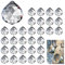 WWYSSZ 30 Stück Kristalle zum Aufhängen, 20mm Kristallkugel Sonnenfänger, Suncatcher Prisma Kristall Anhänger für Fenster, Hängende Kristalle Prismen, Hängend Glasprisma für fengshui, Geschenk(Clear)