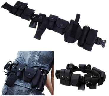 ProWildGear Waist Duty Belt Gun Holster Police Security Guard Law Enforcement (Black)
