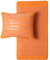 ShaktiMat [Das Original seit 2007] Premium Akupressurmatte und Akupressurkissen zur Entspannung für Rücken, Nacken, Füße, Ethische Handarbeit, GOTS-zertifizierte Bio-Baumwolle, Amber-Orange