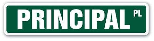 REKTOR Straßenschild hoch Grundschule Mittelschule Assistent