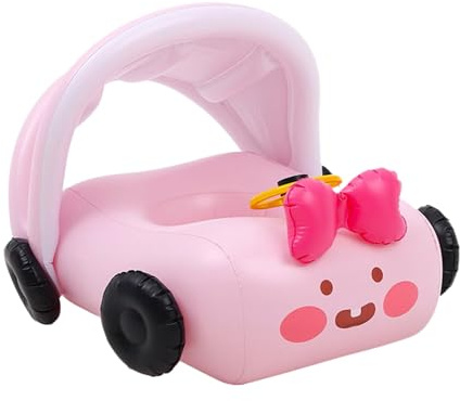 Flotteur Voiture Enfant pour Piscine - Voiture Gonflable Bébé pour Jeux Aquatiques - Siège Ergonomique Confortable pour Bain et Loisirs de Détente dans l'Eau