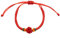 XIGAWAY Bracelet de couple culturel chinois – Fil rouge tissé à la main avec nœud en diamant doré, bracelet d'amitié porte-bonheur unisexe pour homme et femme