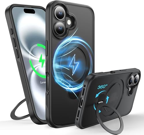 FNDMIL 360° Rotatable Magnetic Ring for iPhone 16 Plus Case with MagSafe