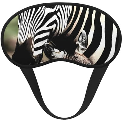 Zebra Blackout Schlafmaske - Weiche, verstellbare Augenmaske für volle Lichtblockierung, Tiefschlaf, Reisen & Entspannung
