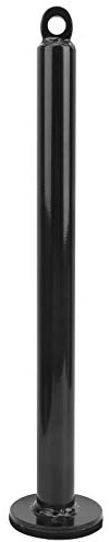 HOKAYOBEXU Barbell Loading Pin, Weight Lifting Support Rod, Heavy Duty Steel Loading Pin for DIY Fitness Equipment, Durable Black Painted Barbell Accessory with Sponge Base for Wrist an