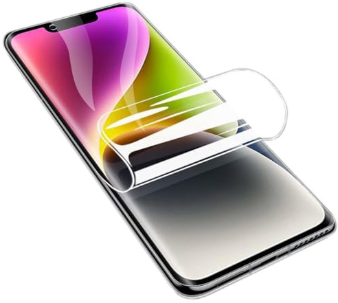 PORRVDP Displayschutzfolie aus Hydrogel für iPhone 14, 2 Stück weiche TPU-Schutzfolie, transparent Displayschutzfolien [kein gehärtetes Glas] [hohe Empfindlichkeit]