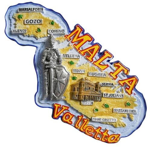 Valletta Malta Refrigerator Magnet Tourist Souvenir Decorative Keepsake Fridge Magnet