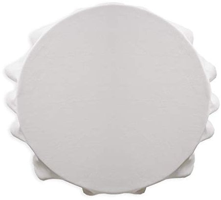 Today Nappe Ronde 180 Chantilly Polyester Blanc 180 x 180 cm