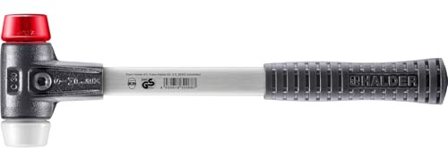 SIMPLEX-Schonhammer, Plastik/Superplastik; mit verstärktem Tempergussgehäuse und Fiberglasstiel | D=30 mm | 3767.030