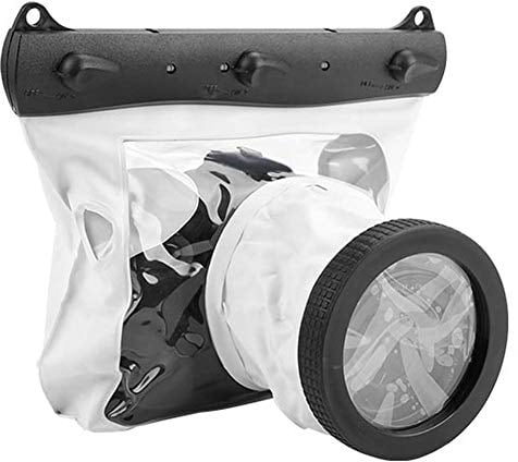 Waterproof Camera Housing Case 20 Meter Underwater Protective Pouch Bag for for Nikon DSLR SLR Mirrorless Camera(White)