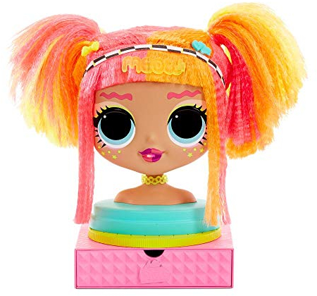 LOL Surprise OMG Stylingkopf mit Aufsteckhaar für endlose Frisuren - 30 Überraschungen & Accessoires - Neonlicious