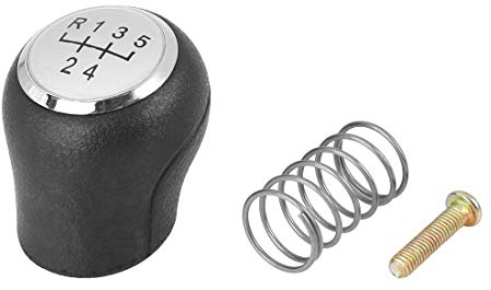 X AUTOHAUX Schaltknauf Gamasche Kofferraumabdeckung 5 6 Gang Plastik für Auto 7H5711141 Silberton