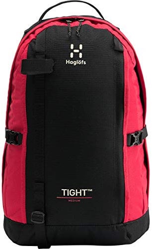 Haglöfs Unisex Tight Medium Rucksack, 4NT-True Black/Scarlet Red, Talla Única