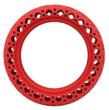 Neumático solido dibujo nido de abeja 8,5 - Color Rojo - compatible con SCOOTER XIAOMI y similares