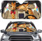 UOIMAG Parasol de coche universal con estampado de jirafa de animales con revestimiento UV, apto para SUV, camiones y furgonetas