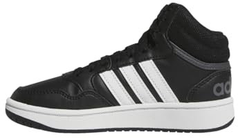 adidas Mixte Enfant Hoops Mid Shoes Chaussures, Core Black Cloud White Grey Six, 29 EU