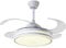 BEL AIR HOME - Ventilador de Techo RAGNAR - Motor DC Silencioso - Aspas Desplegables - Luz LED 36W, 3 Temperaturas - Mando a Distancia - Modo Invierno, Blanco, Metal
