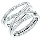 Calvin Klein Ring für Damen Kollektion MINIMAL LINEAR mit Kristallen - 35000203D