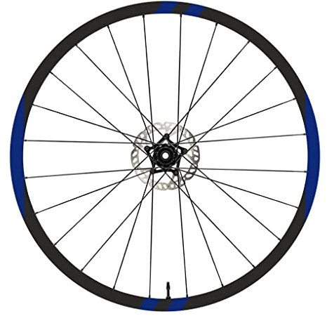 DualColorStampe Aufkleber kompatibel mit Focus Felgen 26 Zoll – 27,5 Zoll – 28 – 29 Zoll – Fahrrad MTB Bike Sticker Felgen MTB B0029 (26 Zoll, Blau 49)