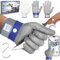 AmzFirst Schnittschutzhandschuhe küche, Leistungsfähiger Level 9 Schutz, Touchscreen Edelstahl Draht Metall Mesh Arbeitshandschuhe, Kettenhandschuh, Mandolinen Handschuhe, 1 Stück, größe 6/XS