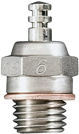Geieold 1 -Teilige Ersatzteile Neue Glow Plug OS O.S.Ehemaliger A3 6 6 Standard Glow Plug Spark Heiß für RC Car Truck Nitro Motor
