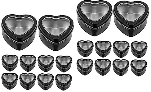 HEMOTON 20pcs Valentine's Day Heart Shape Candy Box Multipack Sweets Wedding Favor Box