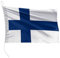 FLAGLY bandiera per barca Finlandia 30 x 20 cm formato orizzontale - peso del tessuto 115g/m² - stampata, robusta con corda e occhiello, accessori per barca barca a motore