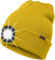 ATNKE LED Beleuchtete Mütze mit Licht,Wiederaufladbare USB 4 LED Beleuchtete Laufmütze Extrem Heller Lampe Winter Warme Stricken Mütze Technik Geschenke für Herren und Damen/Yellow