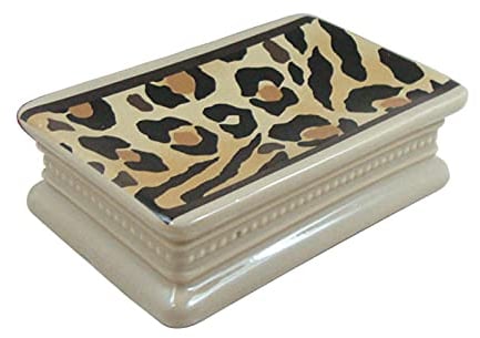 NANZU Soap Dishes Soap Holder Ceramic Soap Holder, Soap Dish, Laundry Soap Dish, Handmade Soap Tray, Creative Leopard Print High Platform Soap Dish Soap Dish Holder