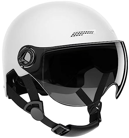Bitong Casco De Bicicleta Con Visera Eléctrica Para Patinete Eléctrico Y Bicicleta Eléctrica De Alta Protección, Casco De Skate Para Hombre, Color Blanco