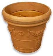 Design-Pflanztopf ROM in der Farbe Impruneta aus Kunststoff | Durchmesser von 40 bis 90 cm (Farbe: Impruneta, Größe F40) | Höhe: 32,5 cm