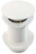 Bonde de Lavabo Bouchon de vidange Pop-Up for lavabo de Salle de Bains, en Or brossé, Noir Mat, Blanc, Or Rose, Or, Chrome, Accessoires de lavabo (Color : White no Hole)