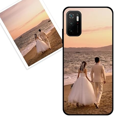 KARTXITAI Funda Personalizada Compatible con Xiaomi Poco M3 Pro 5G, Carcasa Personalizado con tu Foto o Texto Imagen, Protectora con Tacto Suave y Sedoso,Gel Flexible,Regalo Original -Negro