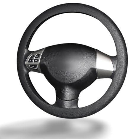 1 pièce Couvre Volant Voiture en Silicone - Protège et Décore Le Volant de 32 à 40cm, Housse Souple Antidérapante, Entretien Facile, Noir Élégant - Accessoire Auto Pratique et Esthétique