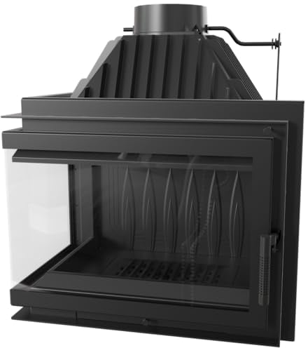 KRATKI Kamineinsatz Gusseisen SIMPLE links 15 kW Ø 200