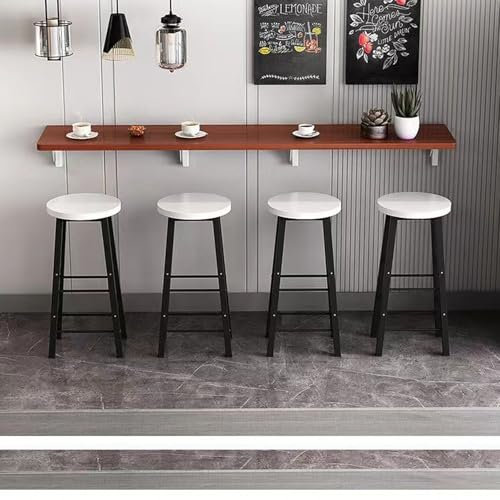 Aufbewahrungsregal für küch，Waschküche platzsparend wandtisch，Balkon klapptisch büro，Multifunktional schreibtisch klappbar，Wohnzimmer, Schlafzimmer, Büro, Schreibtisch, Küche(Teak color,120*30cm/47*11