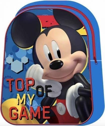 GIFTIDEAZZ Kid's Character-Themed Backpacks � Standard & Deluxe Options | School Bags with Fun Designs (Standard Mickey Mouse Top Of My Game)