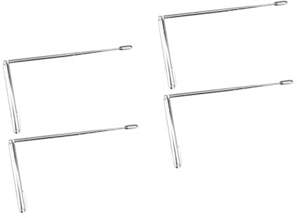 SEWOART 4 Pièces Antenne En Acier Inoxydable Trouver Règle De Dragon Baguettes De Mesure De Divination Baguettes De Sourdine Rétractables Outil De Divination À Domicile Baguettes De
