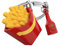 O meta[l]morphose METALMORPHOSE – French Fries and Ketchup Cornet Keyring, Fun Fastfood Keyring – Original Gift for Men and Women, Red, One Size