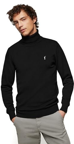 Polo Club Jersey Cuello Alto para Hombre con Logo Bordado 100% Algodón - Coton Suéter