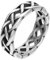COLLBATH Keltischer Knotenring edelstahlringe trauringe eheringe Schmuckring Hochzeitsband Frauenringe Bandring Fingerringe für Herrenring Dekor hohler Rostfreier Stahl